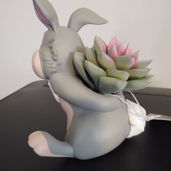 2023 Disney Bambi's Friend Thumper Fully Sculpted Figure Planter Pot With Plant - Picture 3 of 4